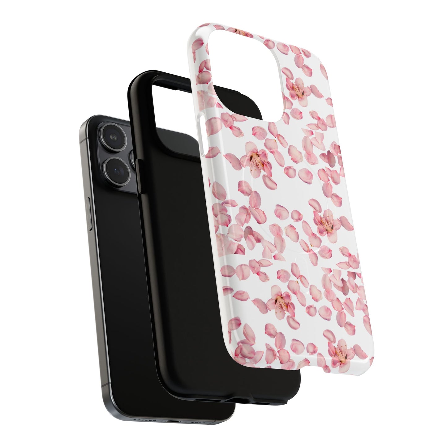 Pink Blossom Magnetic Phone Case – Floral Protective Cover, Cute & Trendy Gift for Her
