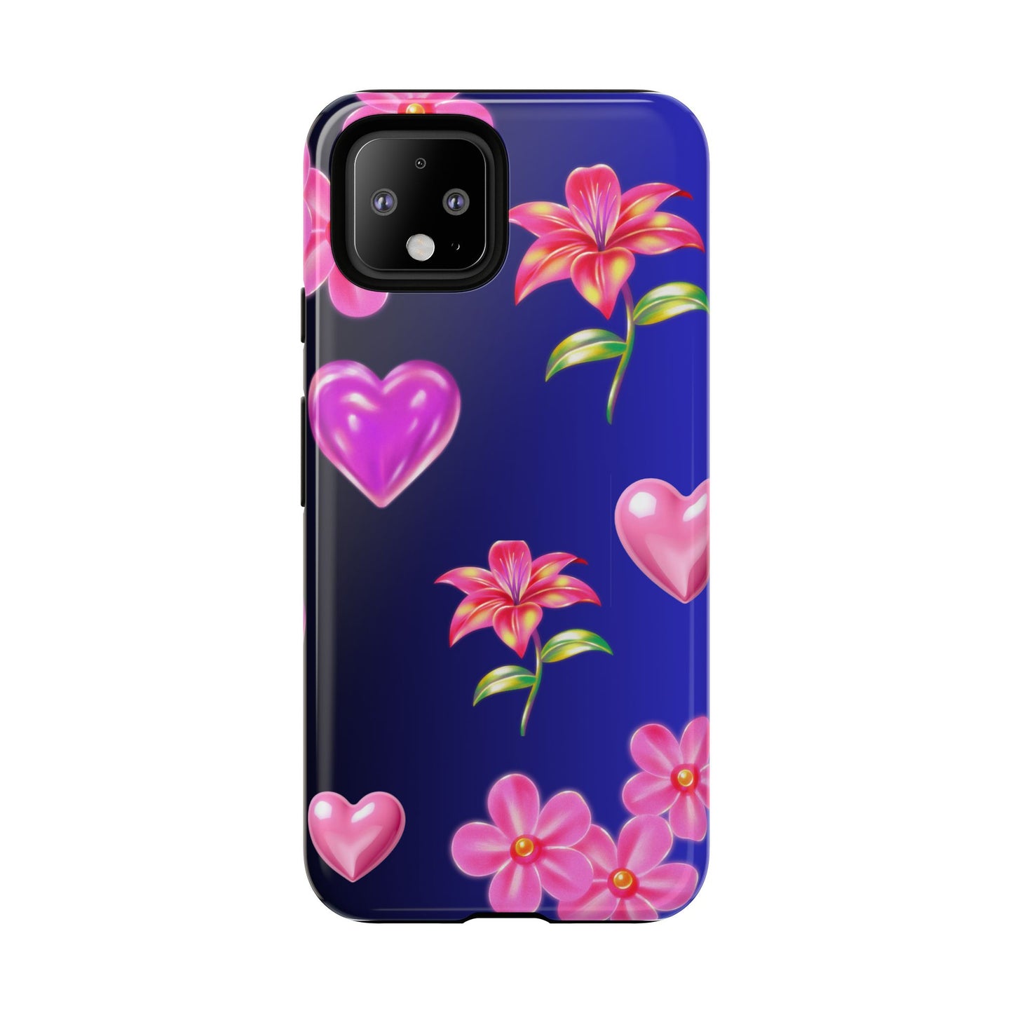 Flower Hearts Phone Case – Cute, Stylish & Protective Gift