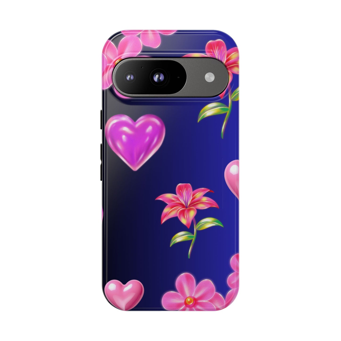 Flower Hearts Phone Case – Cute, Stylish & Protective Gift