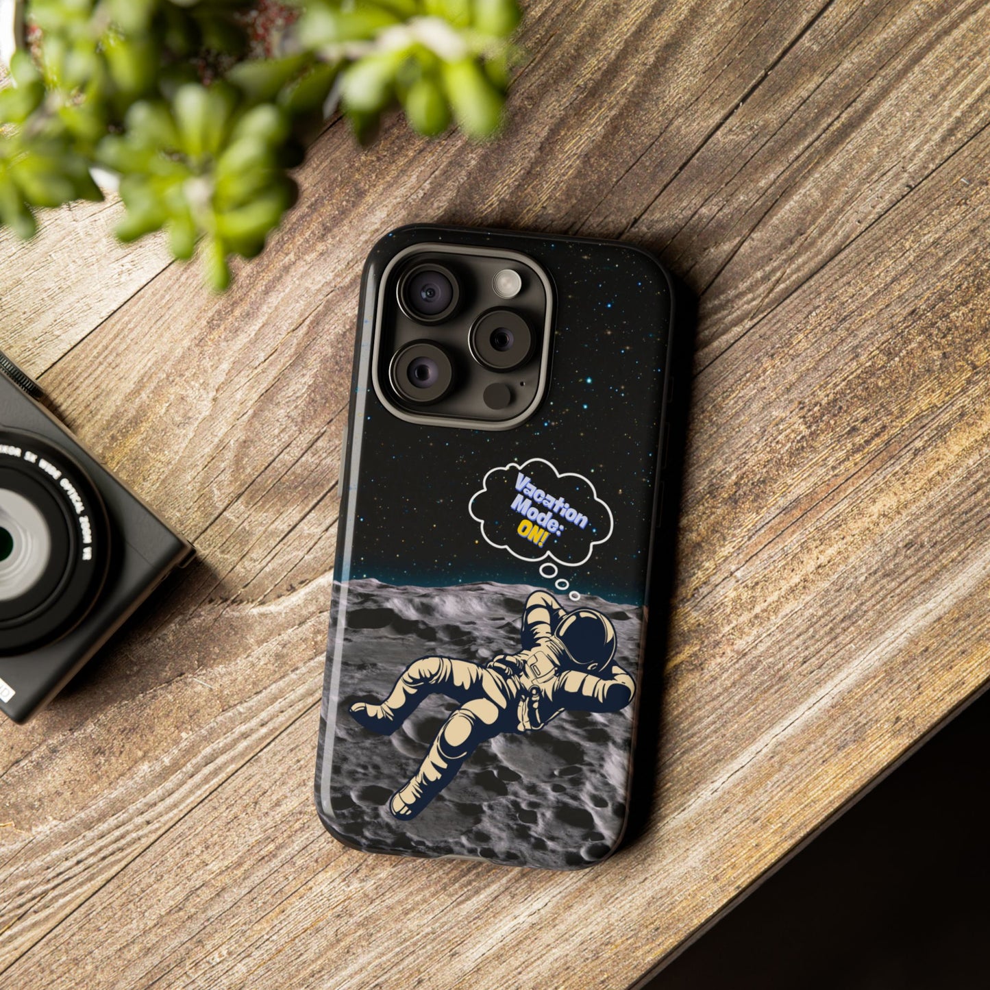 Astronaut Phone Case – Vacation Mode On, Cute Cosmic Gift