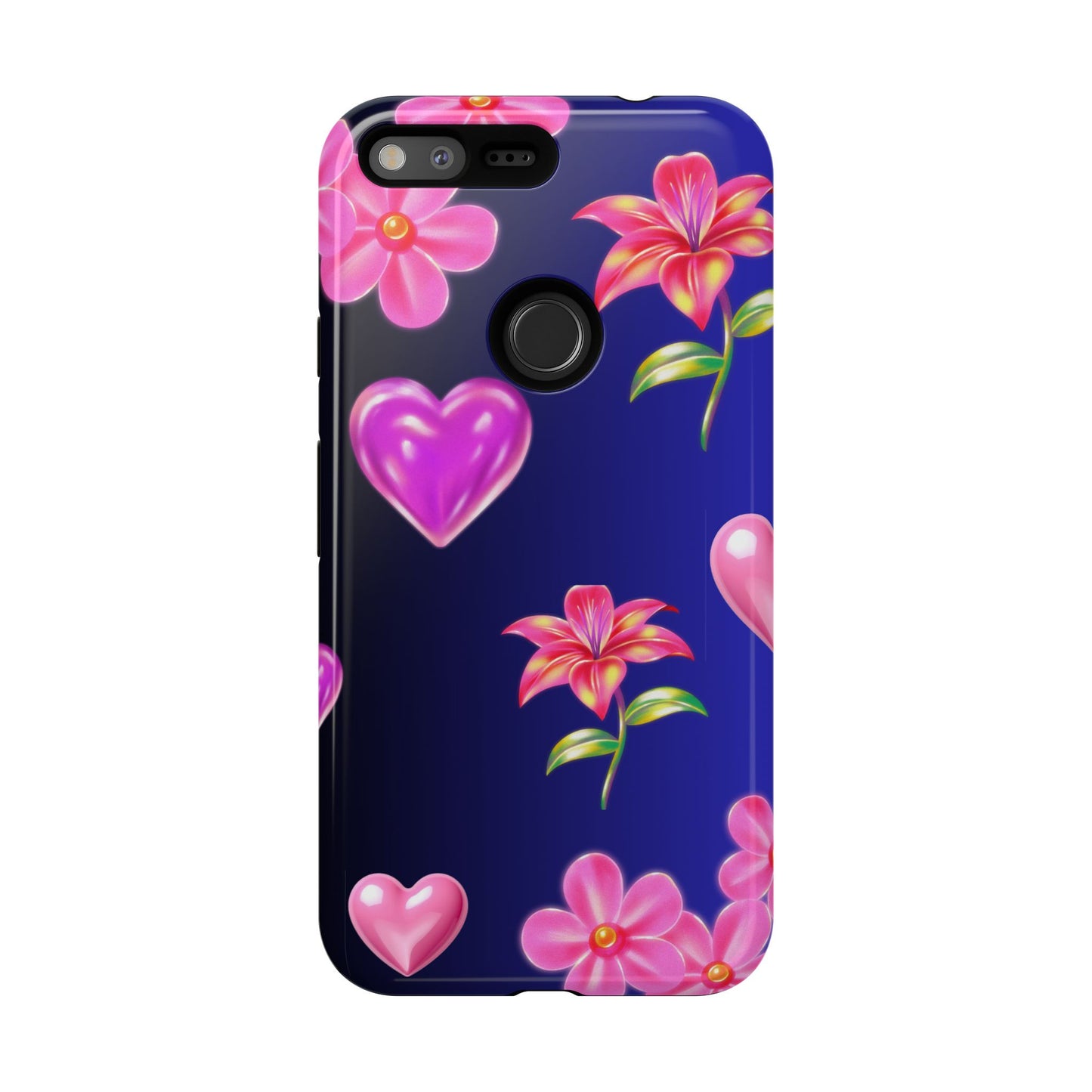 Flower Hearts Phone Case – Cute, Stylish & Protective Gift