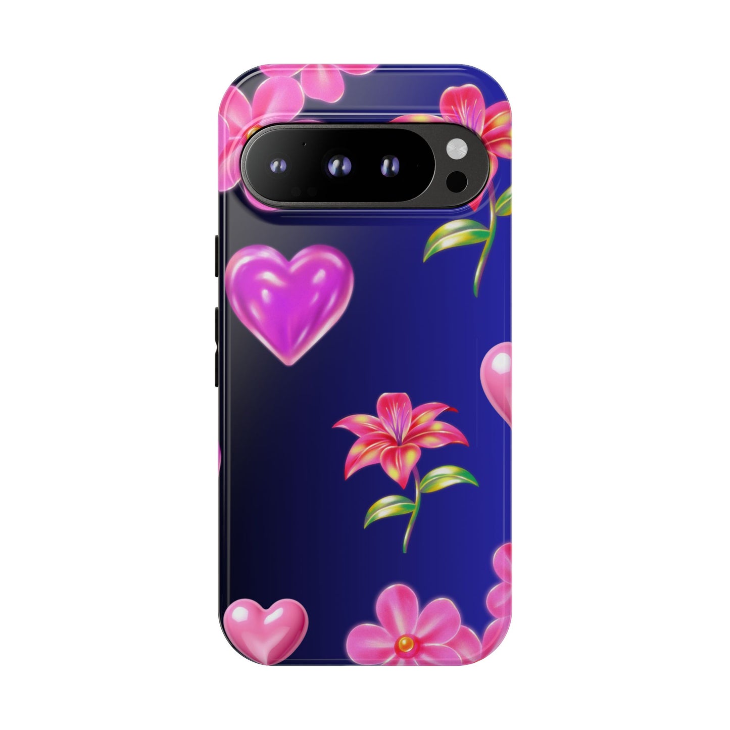 Flower Hearts Phone Case – Cute, Stylish & Protective Gift
