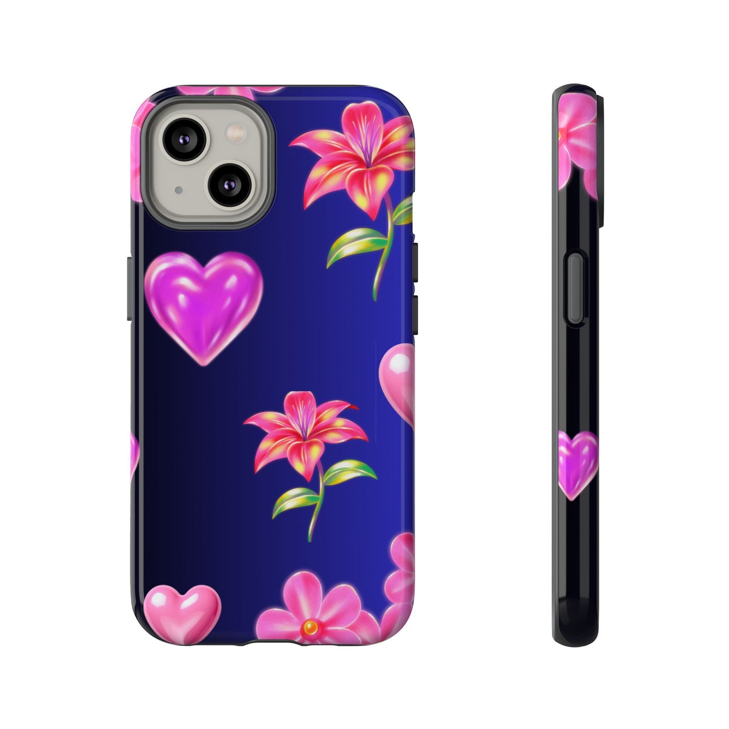 Flower Hearts Phone Case – Cute, Stylish & Protective Gift