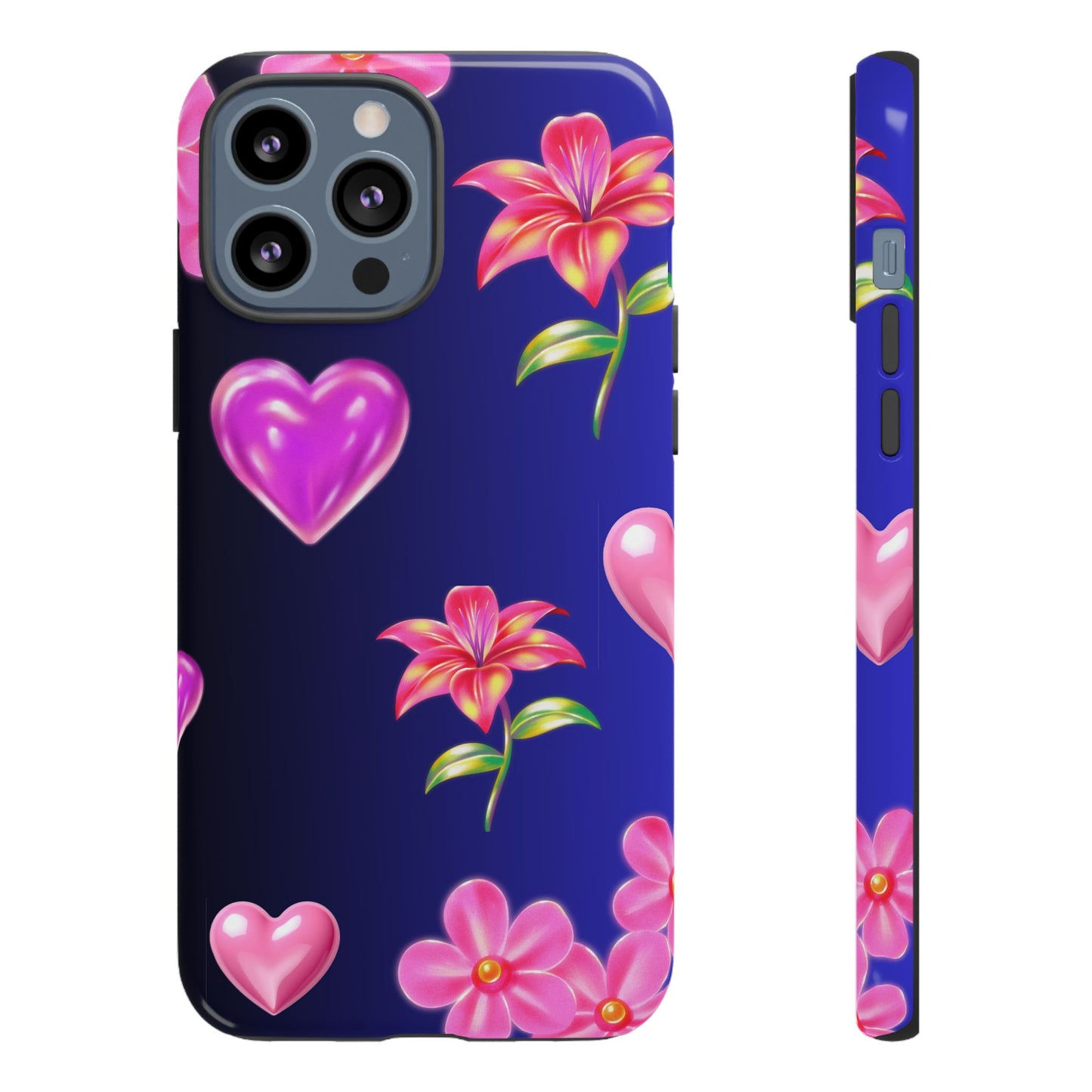 Flower Hearts Phone Case – Cute, Stylish & Protective Gift