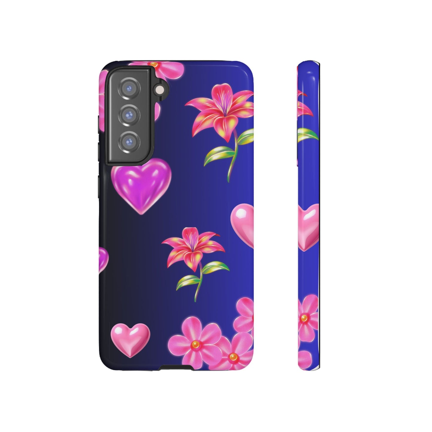 Flower Hearts Phone Case – Cute, Stylish & Protective Gift