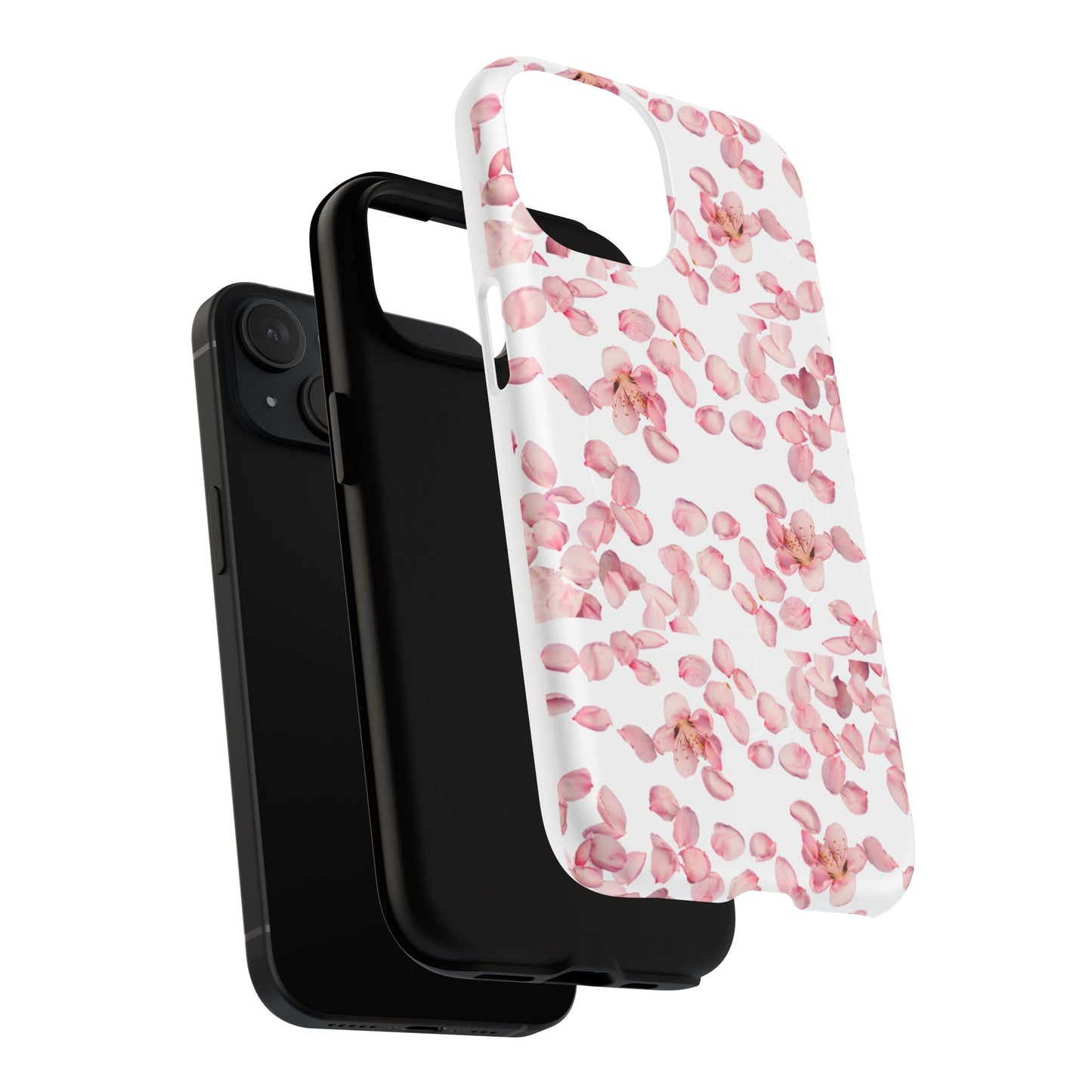 Pink Blossom Magnetic Phone Case – Floral Protective Cover, Cute & Trendy Gift for Her