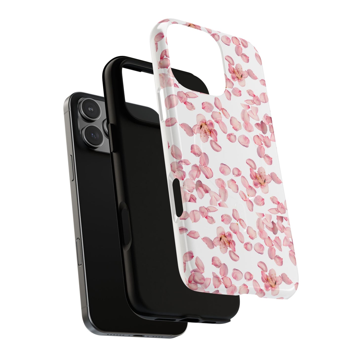 Pink Blossom Magnetic Phone Case – Floral Protective Cover, Cute & Trendy Gift for Her