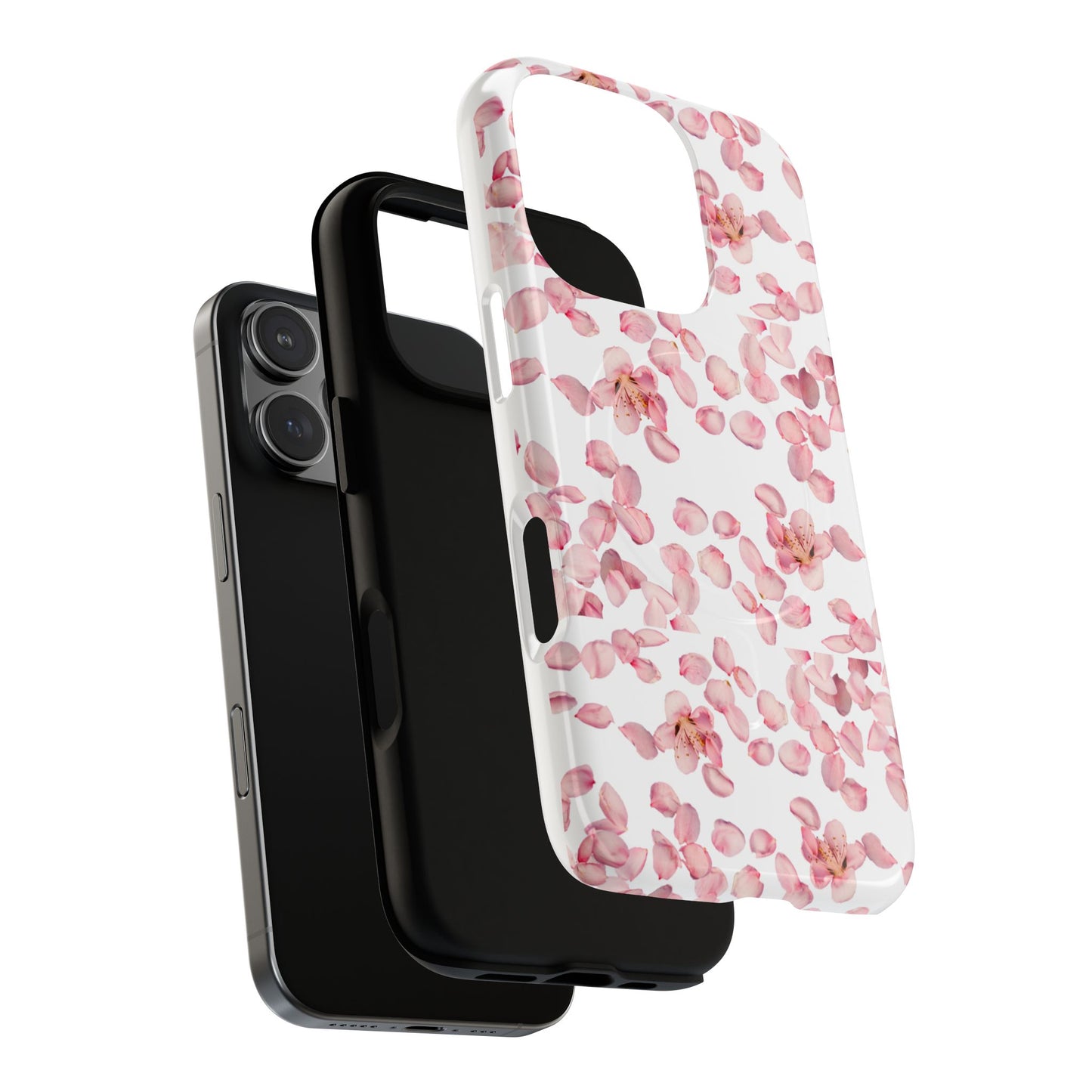 Pink Blossom Magnetic Phone Case – Floral Protective Cover, Cute & Trendy Gift for Her