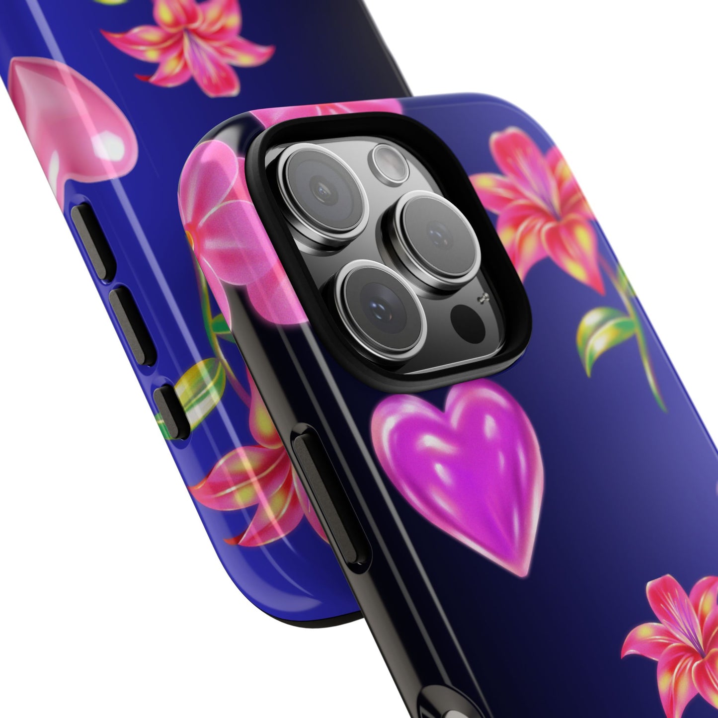 Flower Hearts Phone Case – Cute, Stylish & Protective Gift