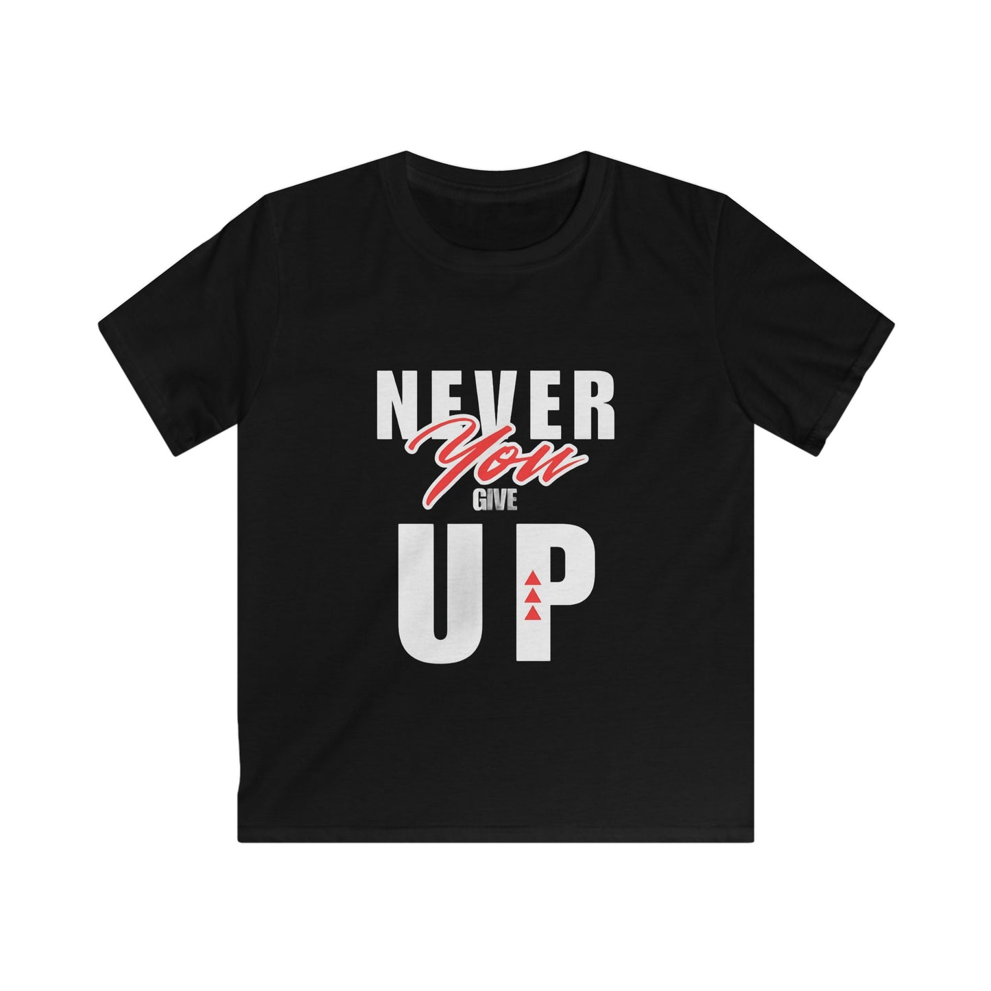 Motivational Youth T-Shirt | 'Never Give Up' Quote | Inspirational Gift