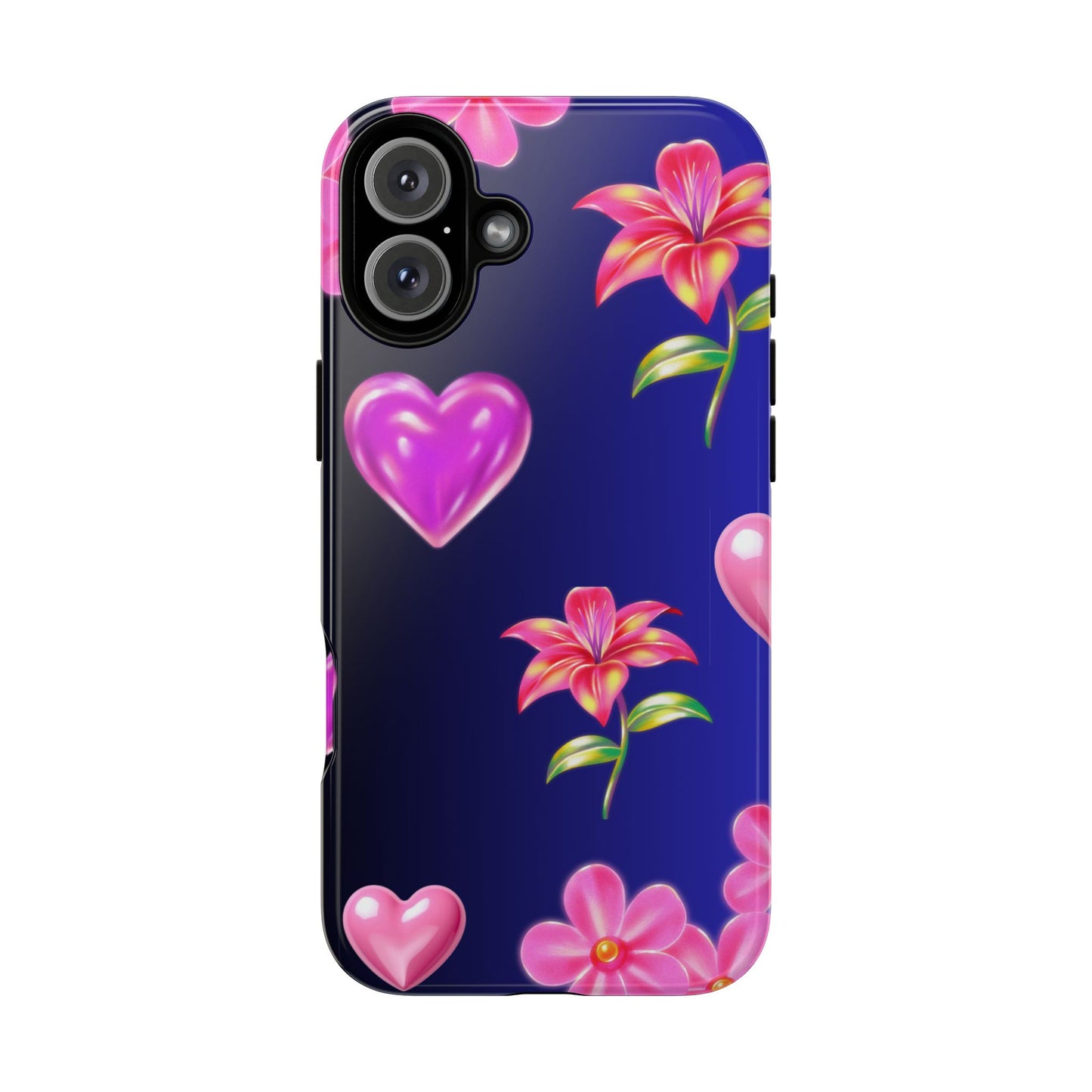Flower Hearts Phone Case – Cute, Stylish & Protective Gift