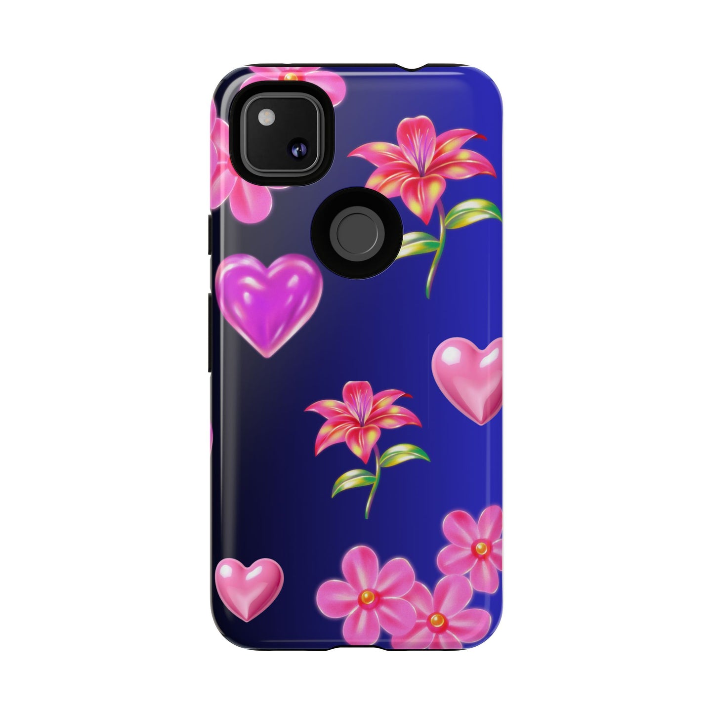 Flower Hearts Phone Case – Cute, Stylish & Protective Gift