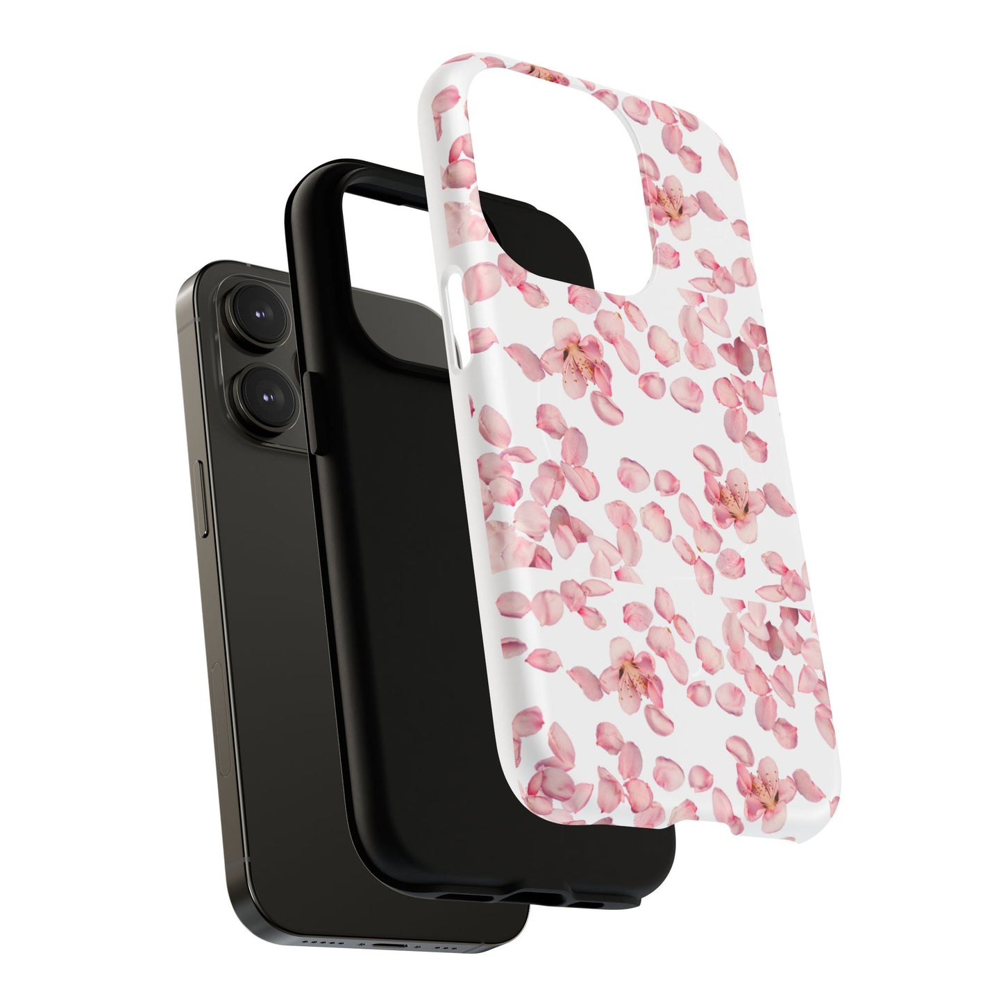 Pink Blossom Magnetic Phone Case – Floral Protective Cover, Cute & Trendy Gift for Her