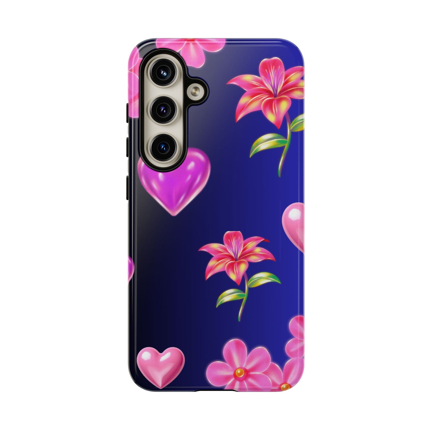 Flower Hearts Phone Case – Cute, Stylish & Protective Gift