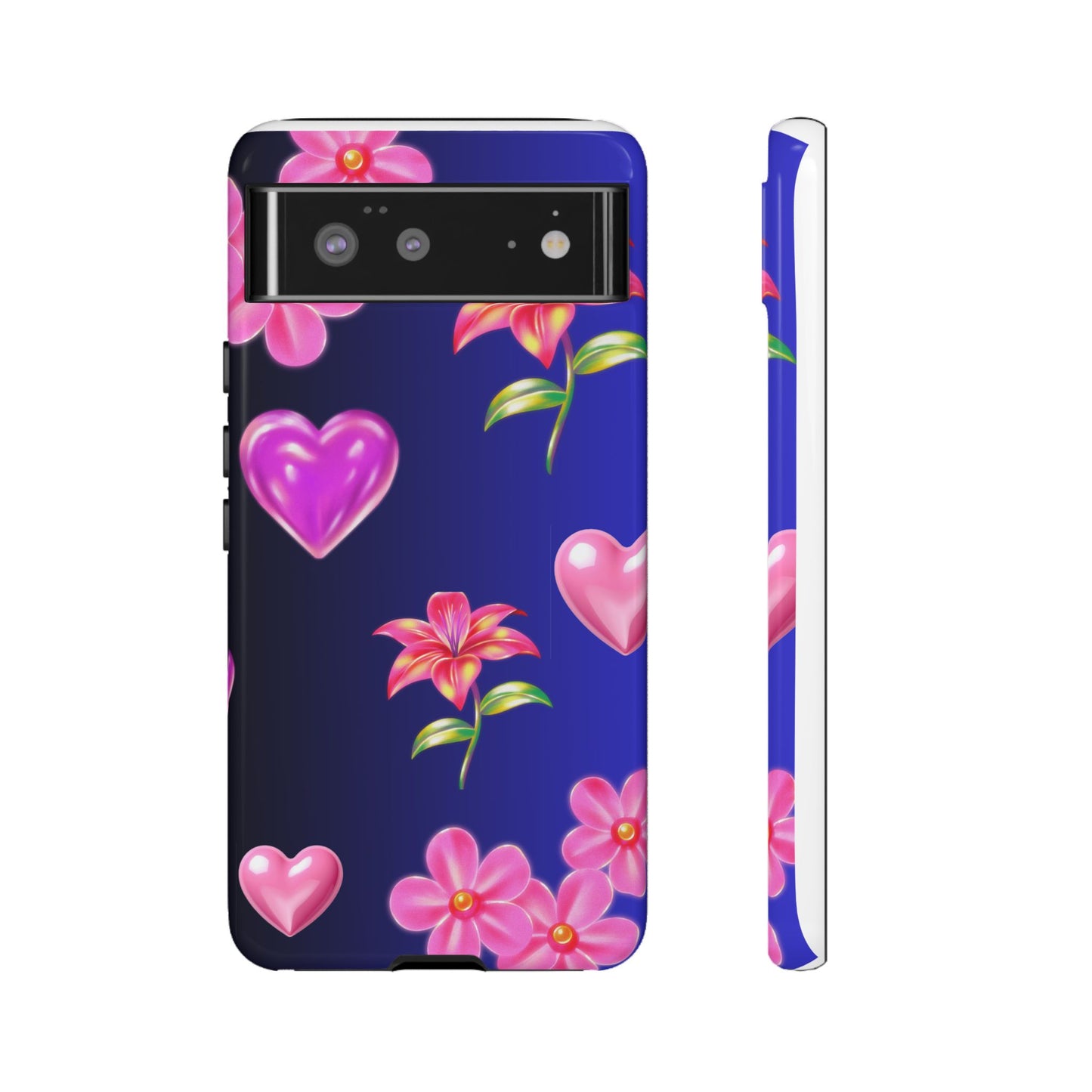 Flower Hearts Phone Case – Cute, Stylish & Protective Gift
