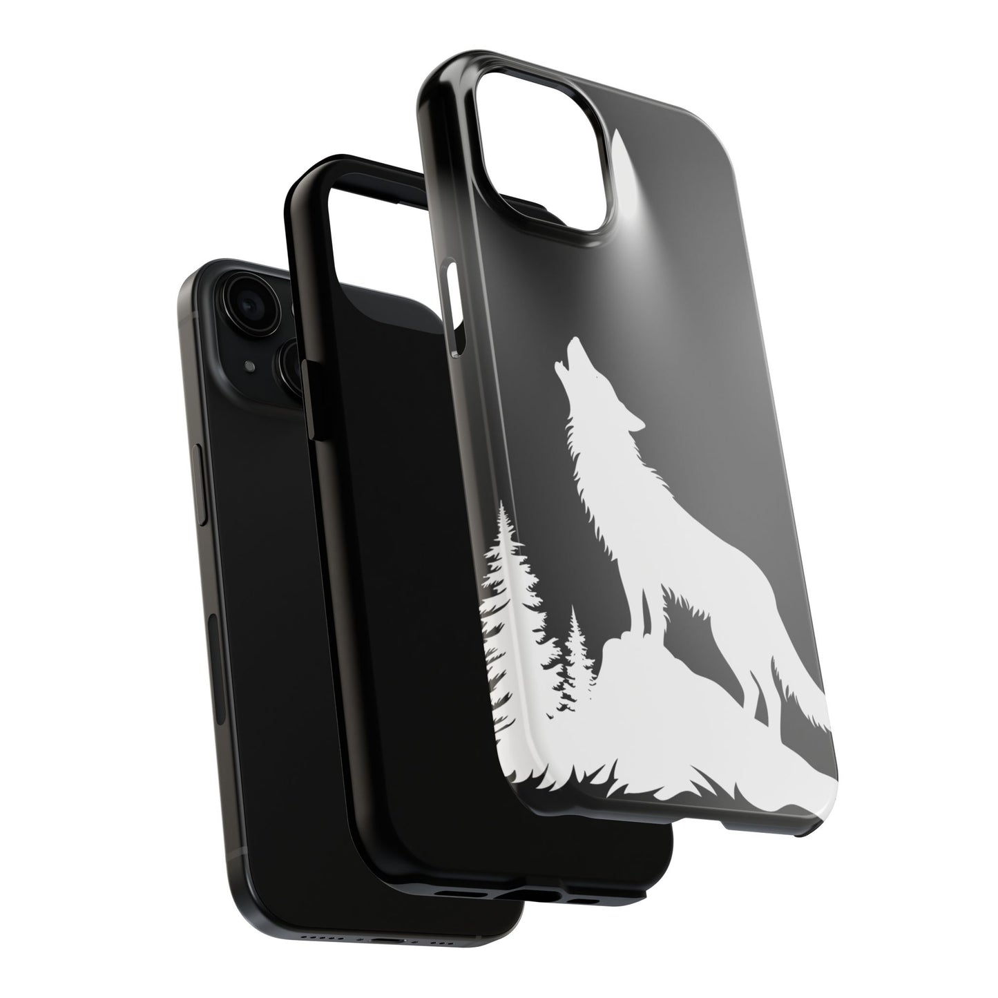 Wolf Howling Tough Phone Case | Wildlife Design | Nature Lover Gift