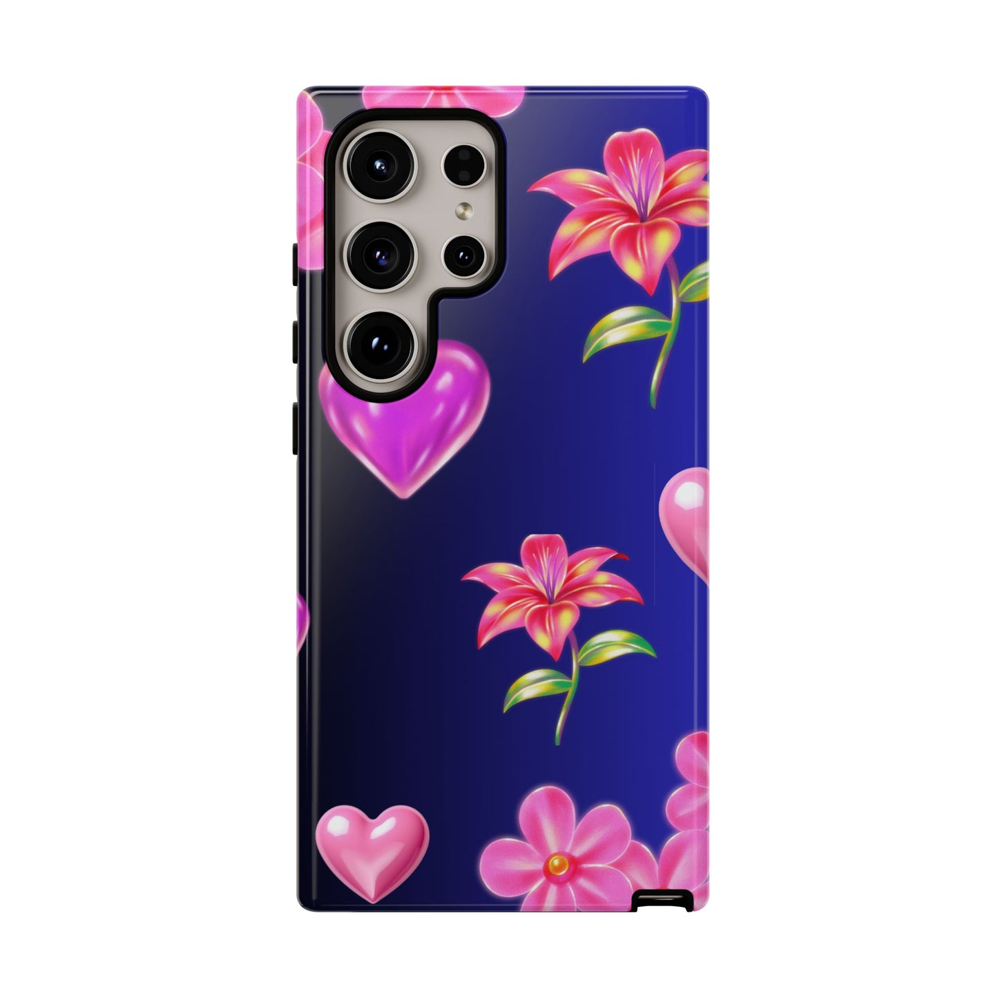 Flower Hearts Phone Case – Cute, Stylish & Protective Gift