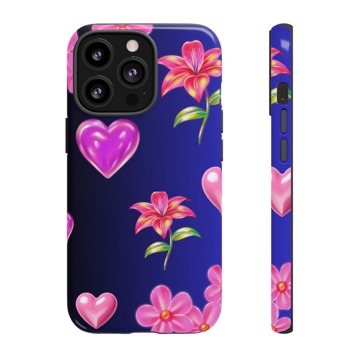 Flower Hearts Phone Case – Cute, Stylish & Protective Gift