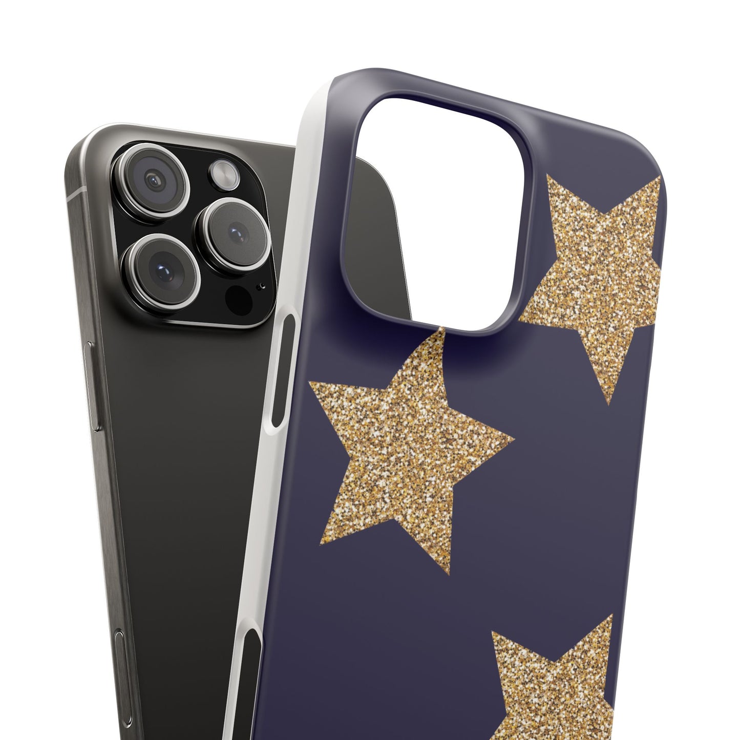 Glitter Star Phone Case – Cute & Stylish Cover, Gift for Her