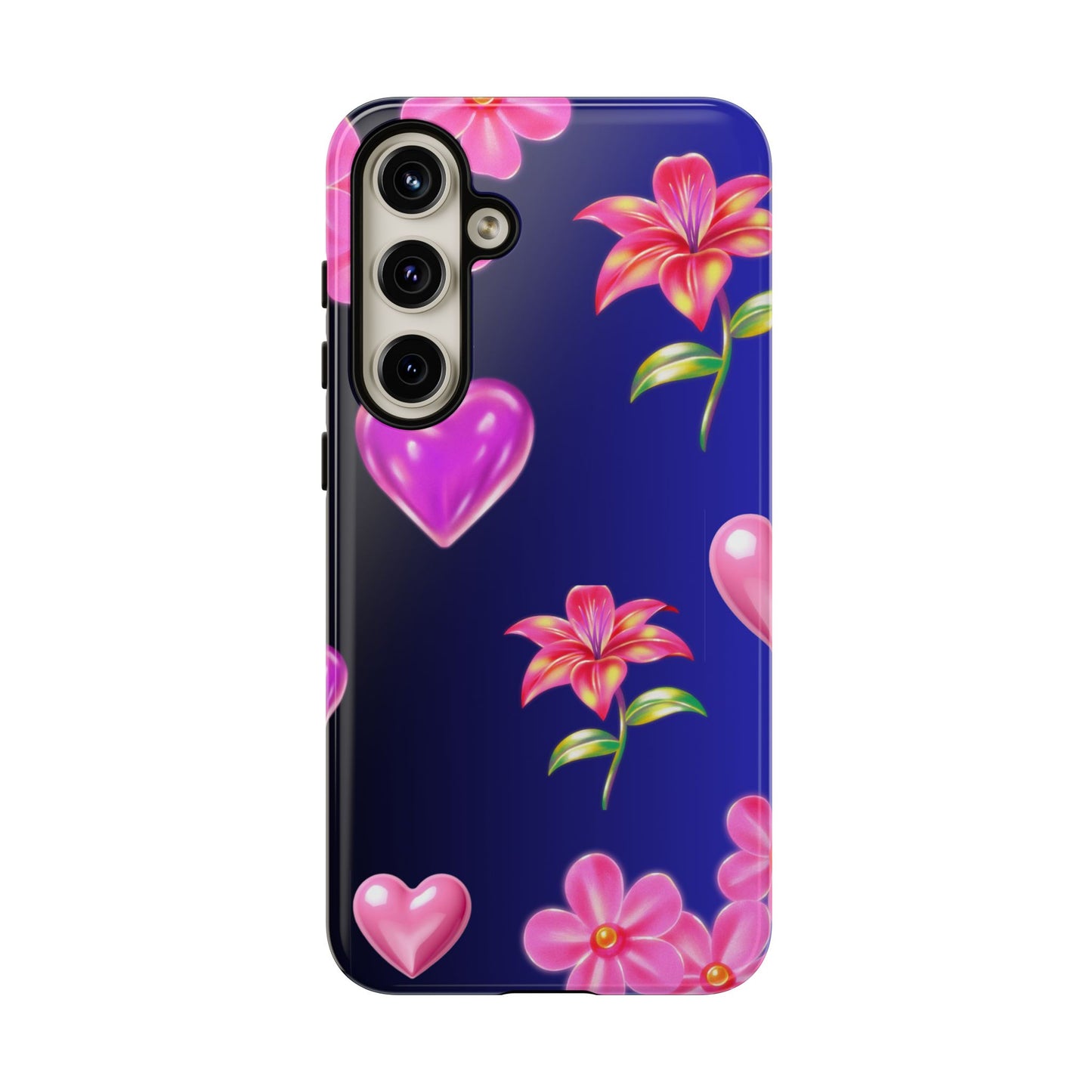 Flower Hearts Phone Case – Cute, Stylish & Protective Gift