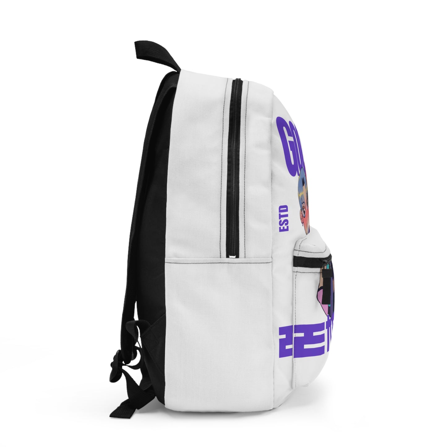 Trendy Graphic Backpack, Urban Style Bag, Goodboy Est. 2010 Backpack, Illustrated Book Bag, Streetwear Accessory, Cool School Backpack