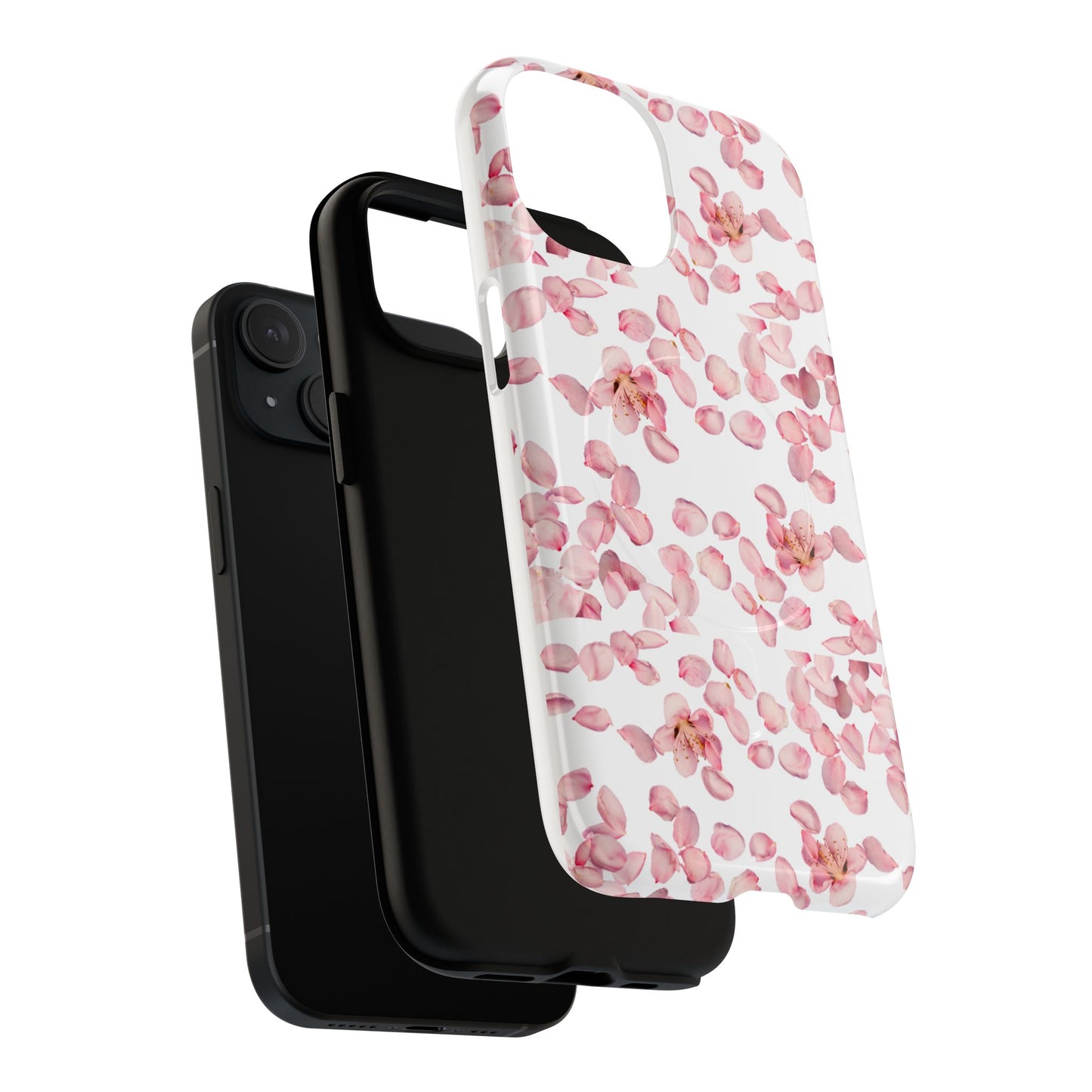 Pink Blossom Magnetic Phone Case – Floral Protective Cover, Cute & Trendy Gift for Her