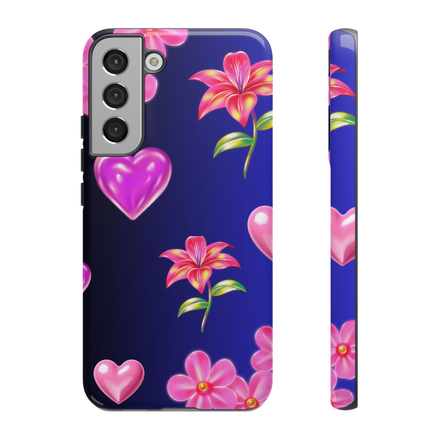 Flower Hearts Phone Case – Cute, Stylish & Protective Gift