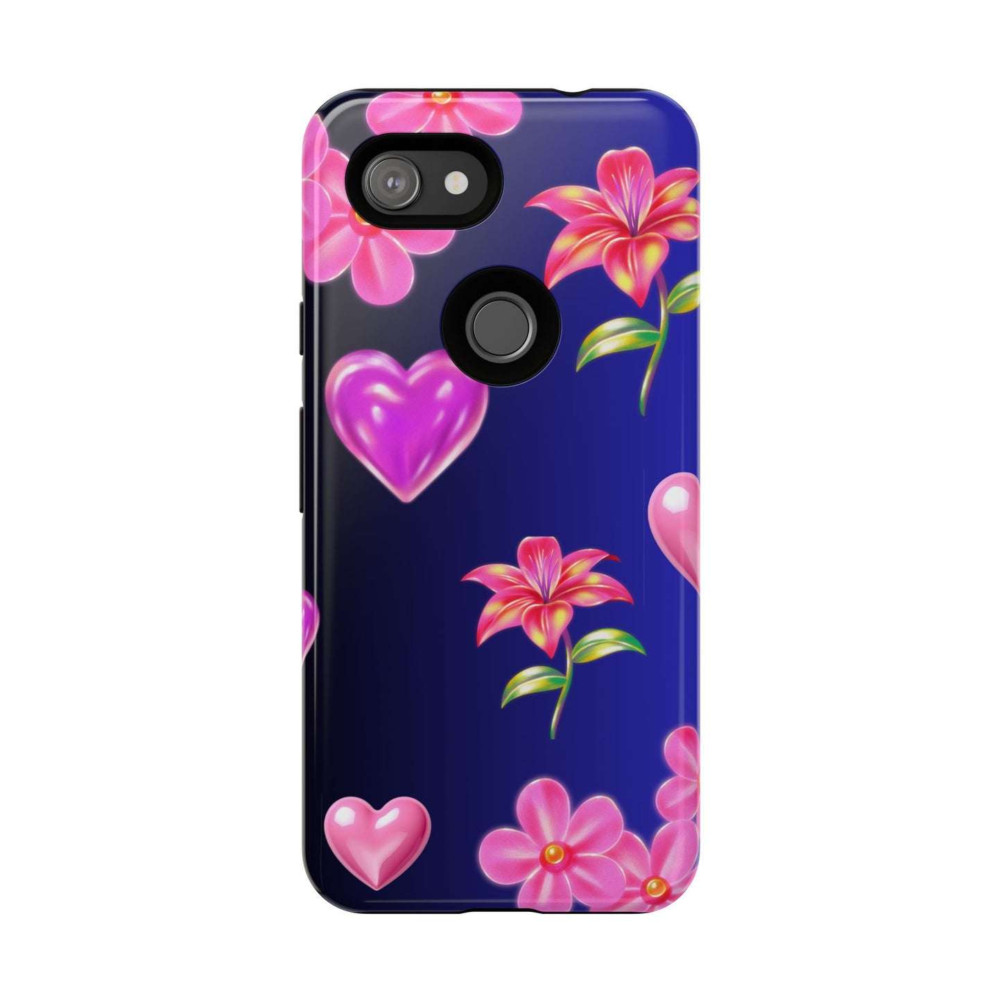 Flower Hearts Phone Case – Cute, Stylish & Protective Gift