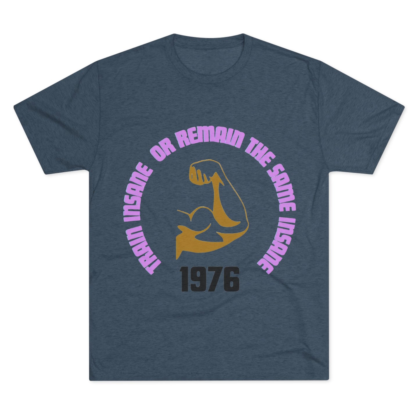 Inspirational Fitness Crew Tee | Train Insane Gym Shirt | Workout & Motivational Gift