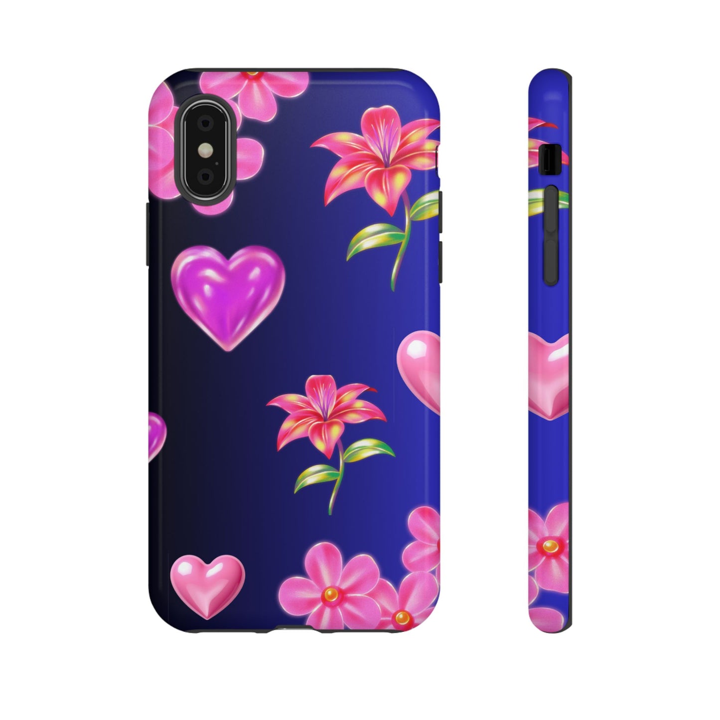 Flower Hearts Phone Case – Cute, Stylish & Protective Gift