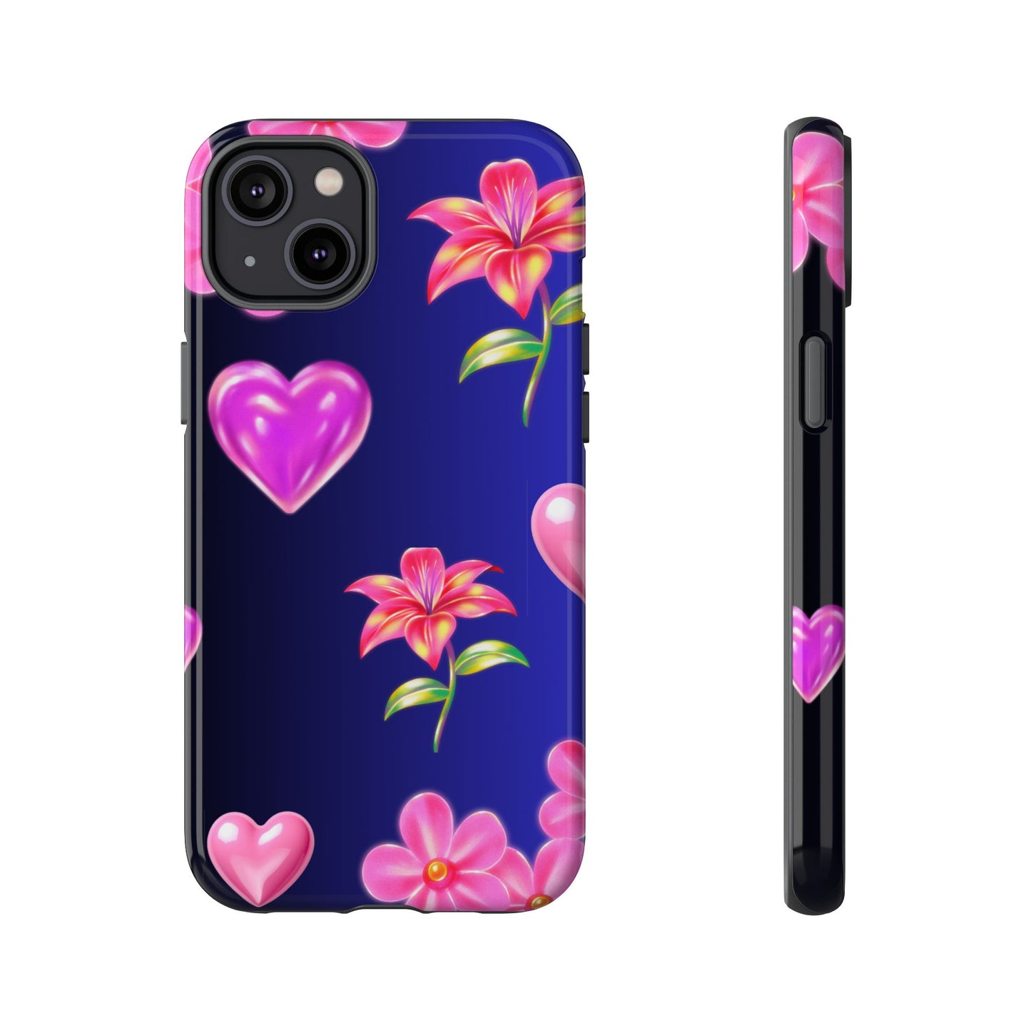 Flower Hearts Phone Case – Cute, Stylish & Protective Gift