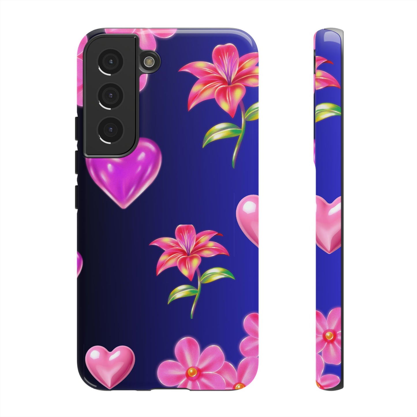 Flower Hearts Phone Case – Cute, Stylish & Protective Gift