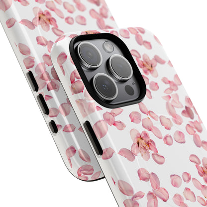 Pink Blossom Magnetic Phone Case – Floral Protective Cover, Cute & Trendy Gift for Her