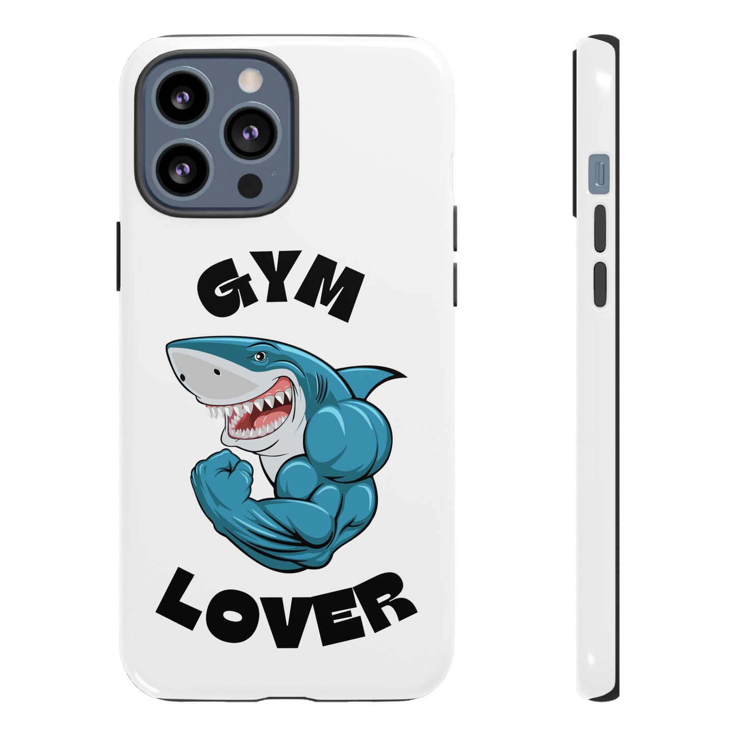 Shark Phone Case | Tough Gym Lover Cover | Fitness Gift & Workout Accessory