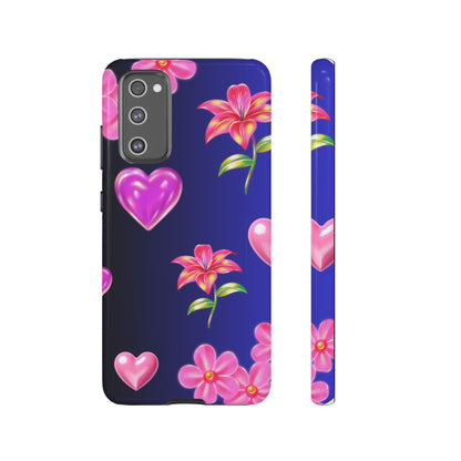 Flower Hearts Phone Case – Cute, Stylish & Protective Gift