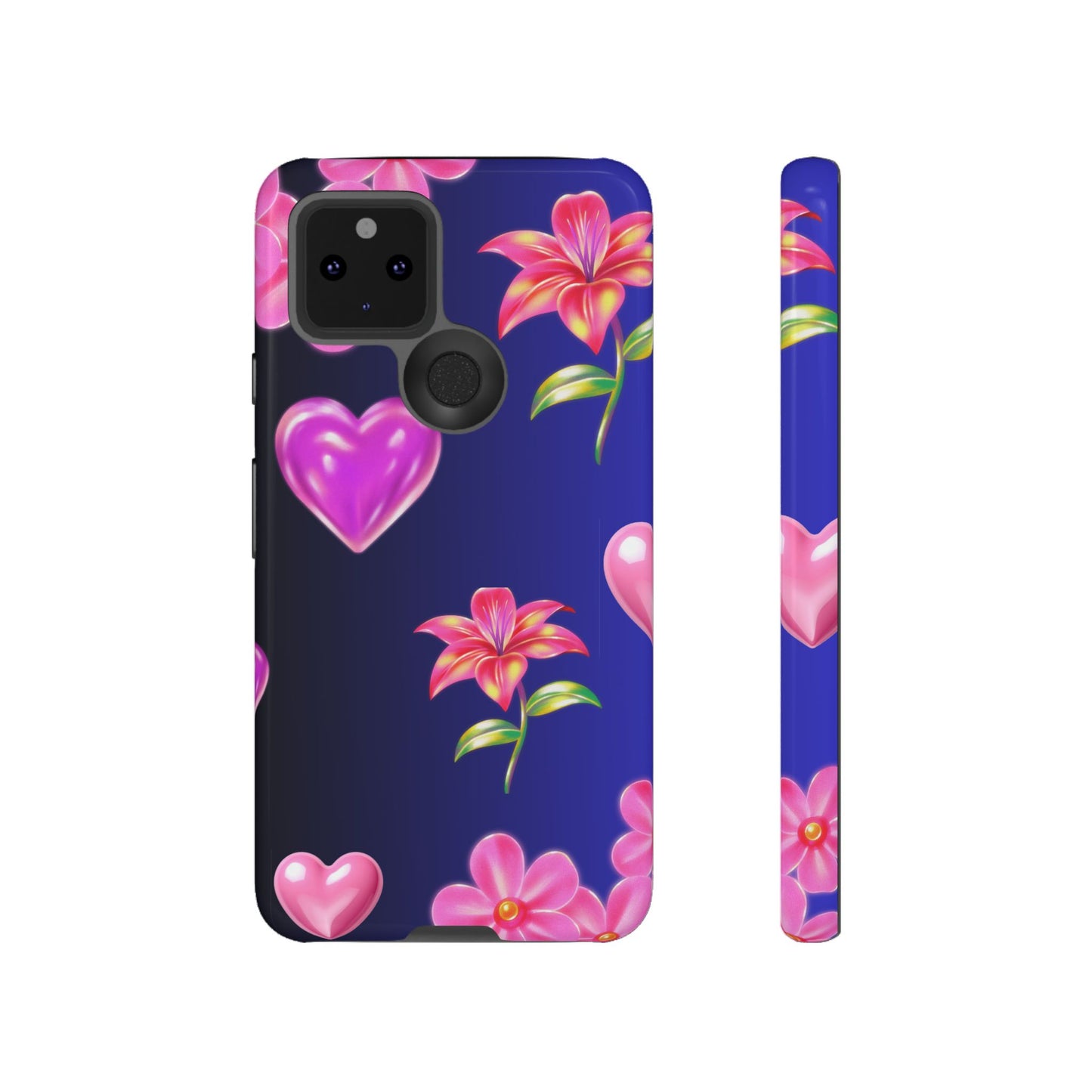 Flower Hearts Phone Case – Cute, Stylish & Protective Gift