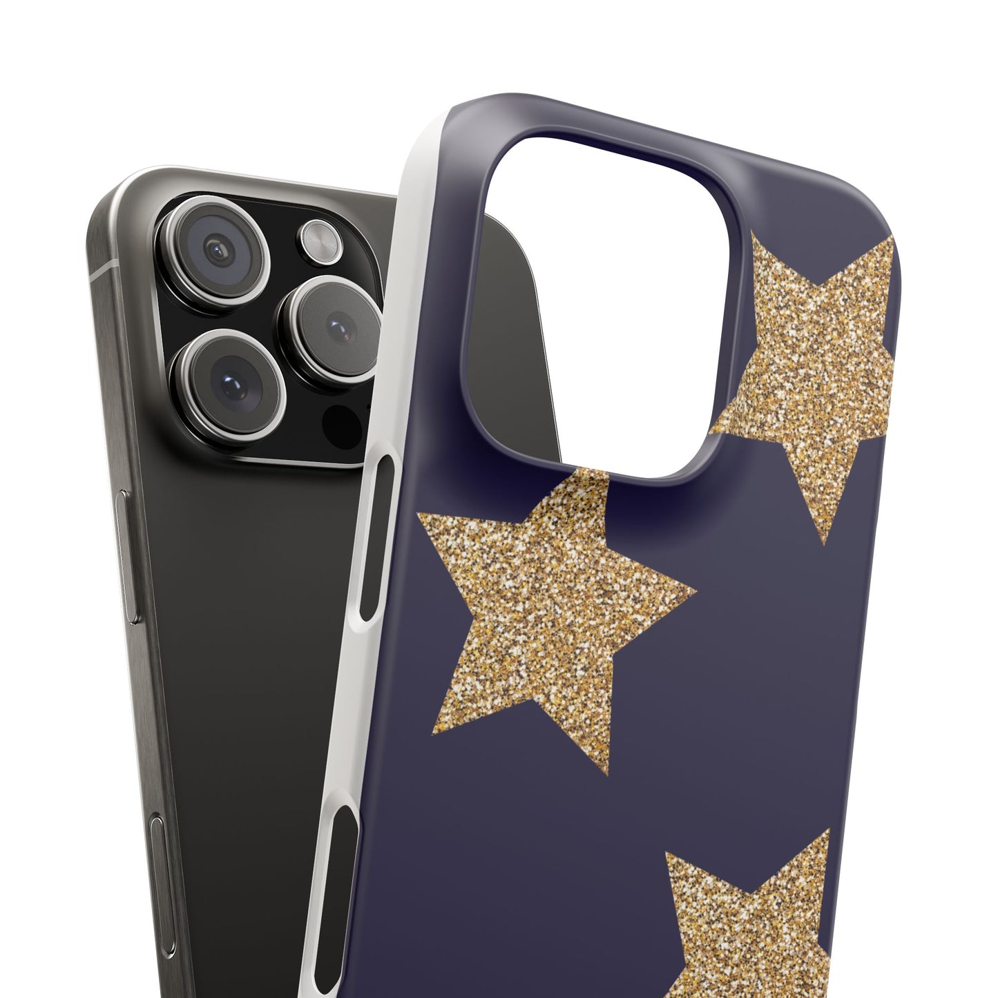 Glitter Star Phone Case – Cute & Stylish Cover, Gift for Her