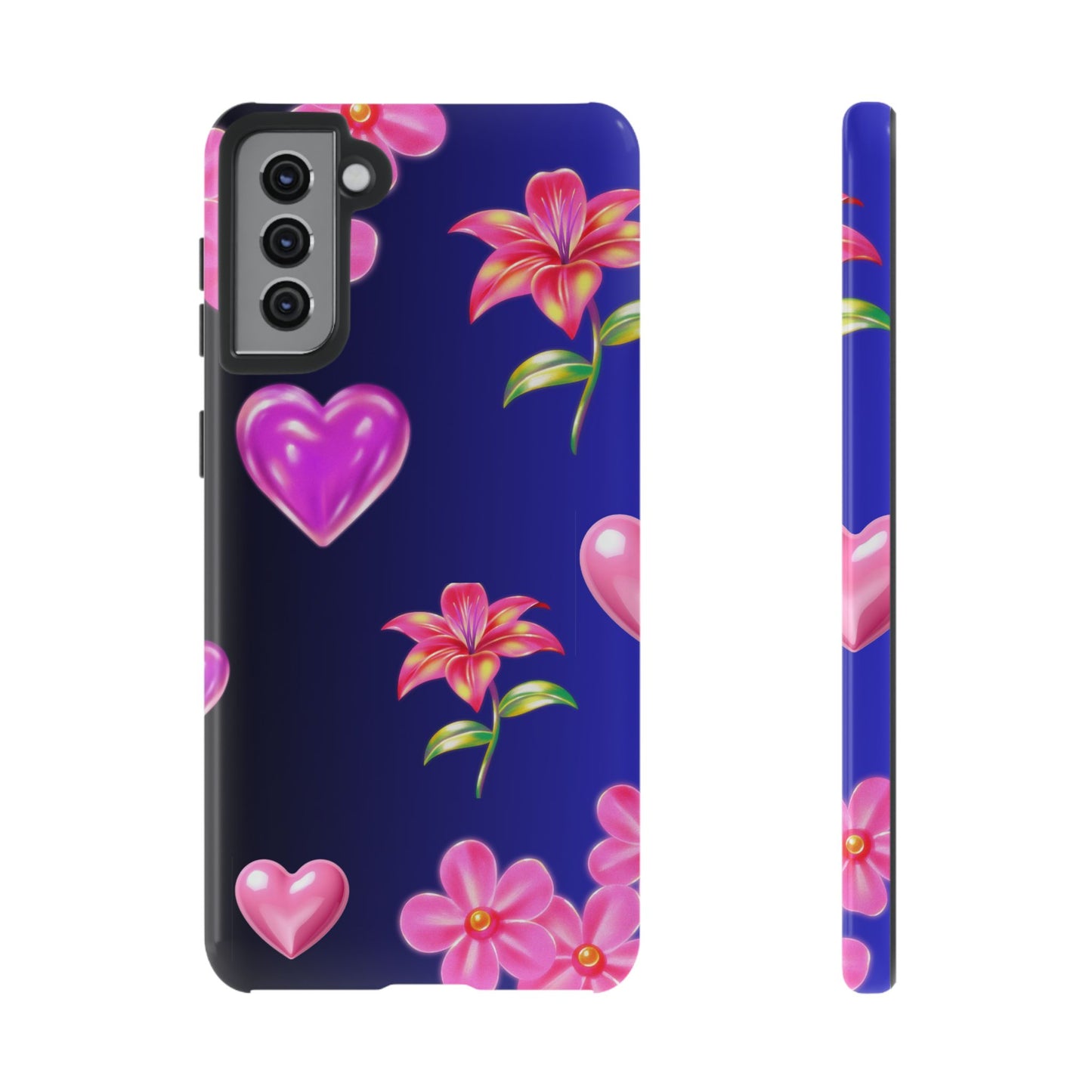 Flower Hearts Phone Case – Cute, Stylish & Protective Gift