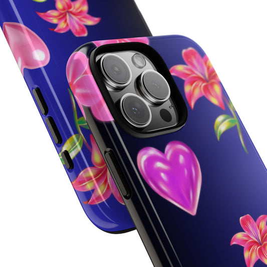 Flower Hearts Phone Case – Cute, Stylish & Protective Gift