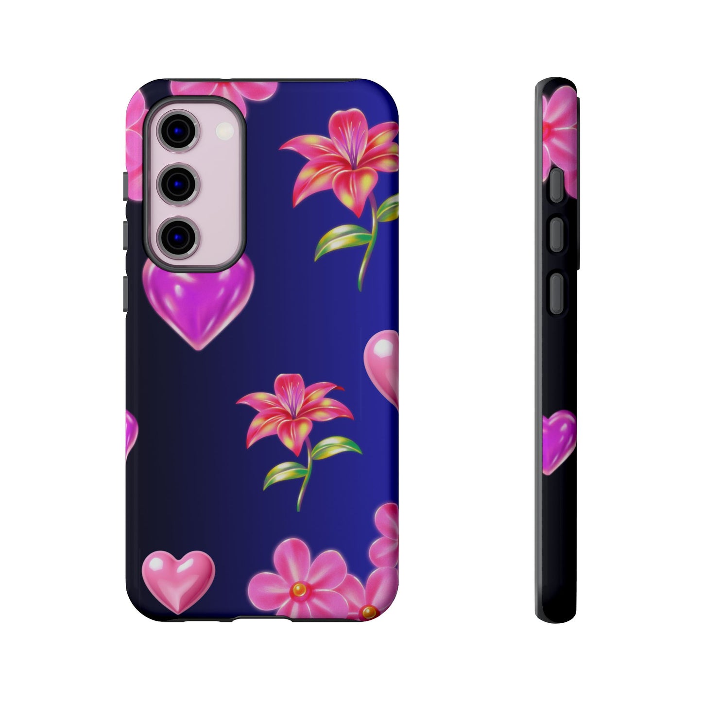 Flower Hearts Phone Case – Cute, Stylish & Protective Gift