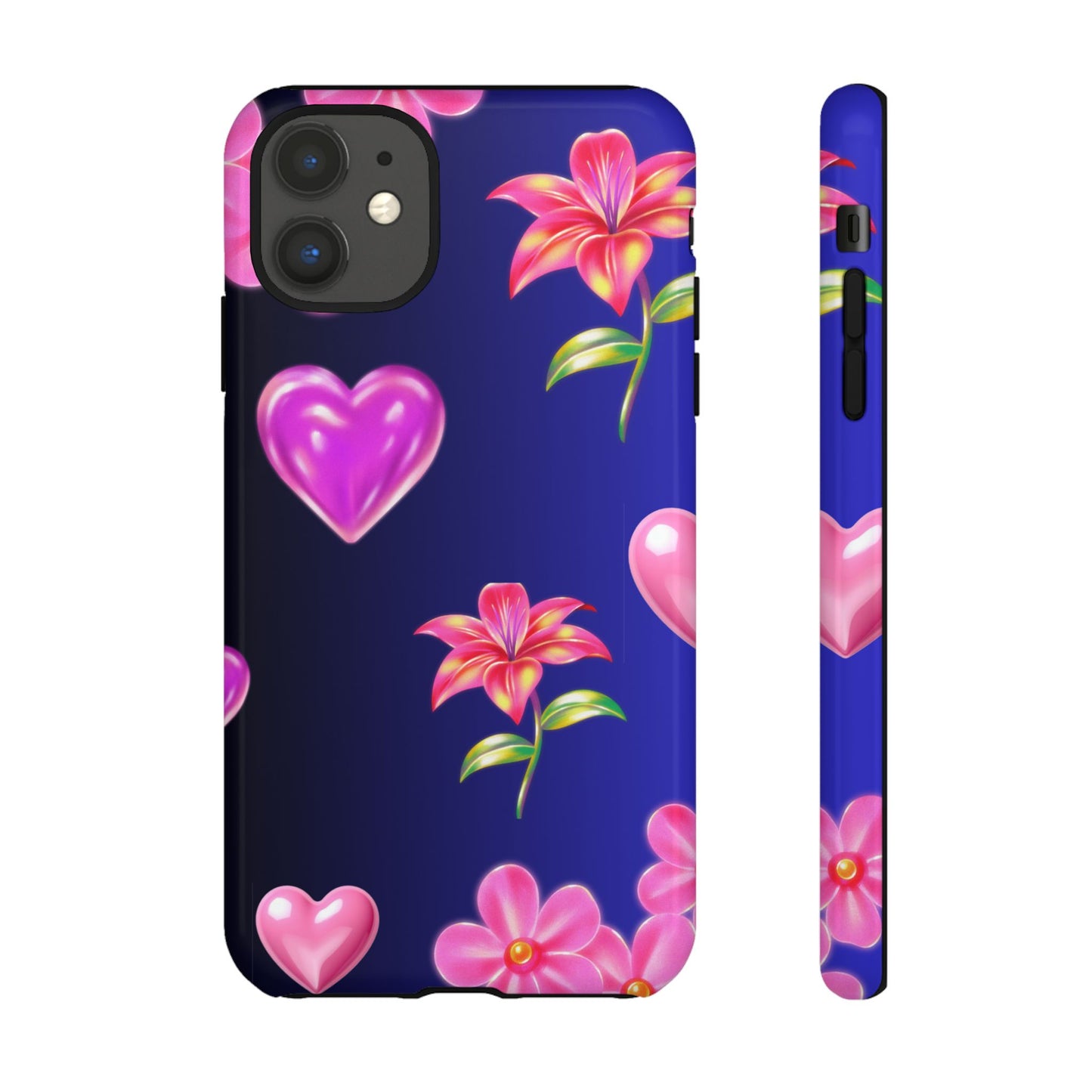 Flower Hearts Phone Case – Cute, Stylish & Protective Gift