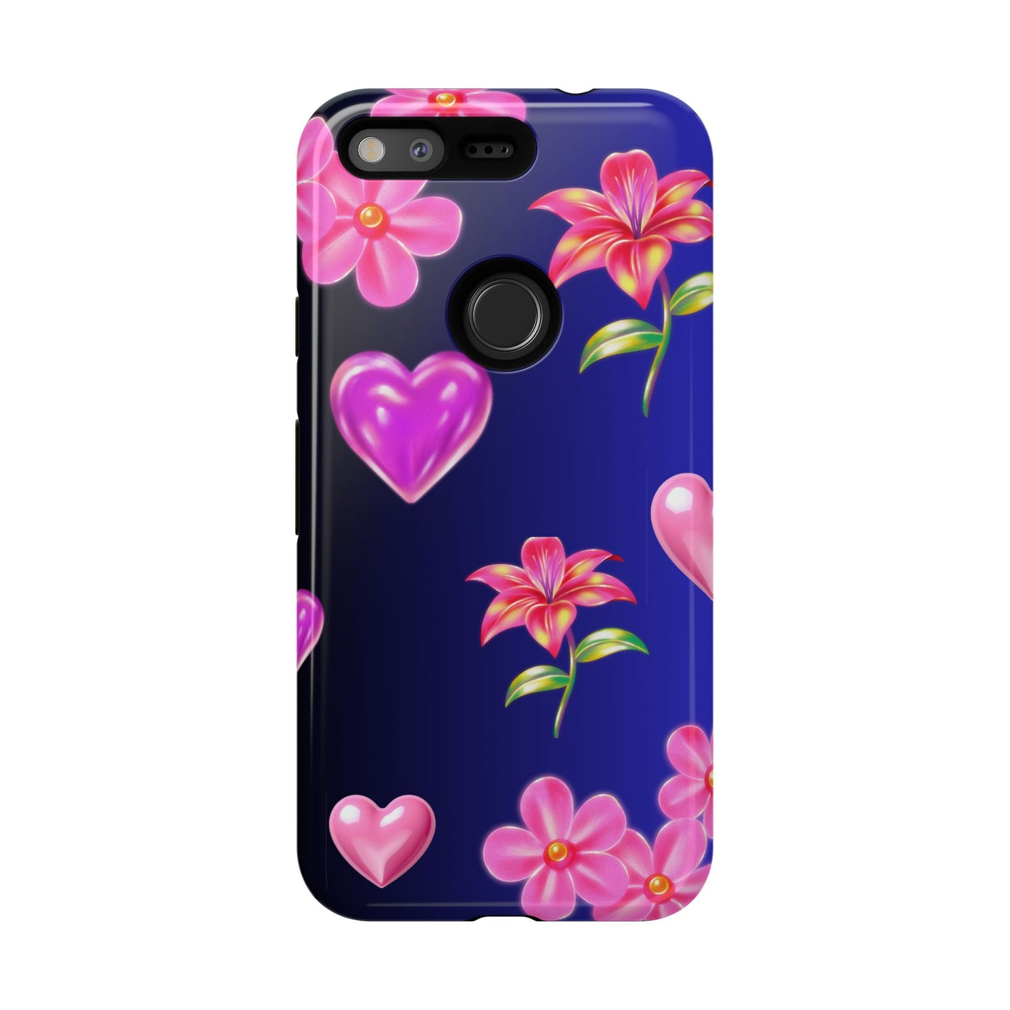 Flower Hearts Phone Case – Cute, Stylish & Protective Gift