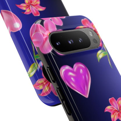 Flower Hearts Phone Case – Cute, Stylish & Protective Gift