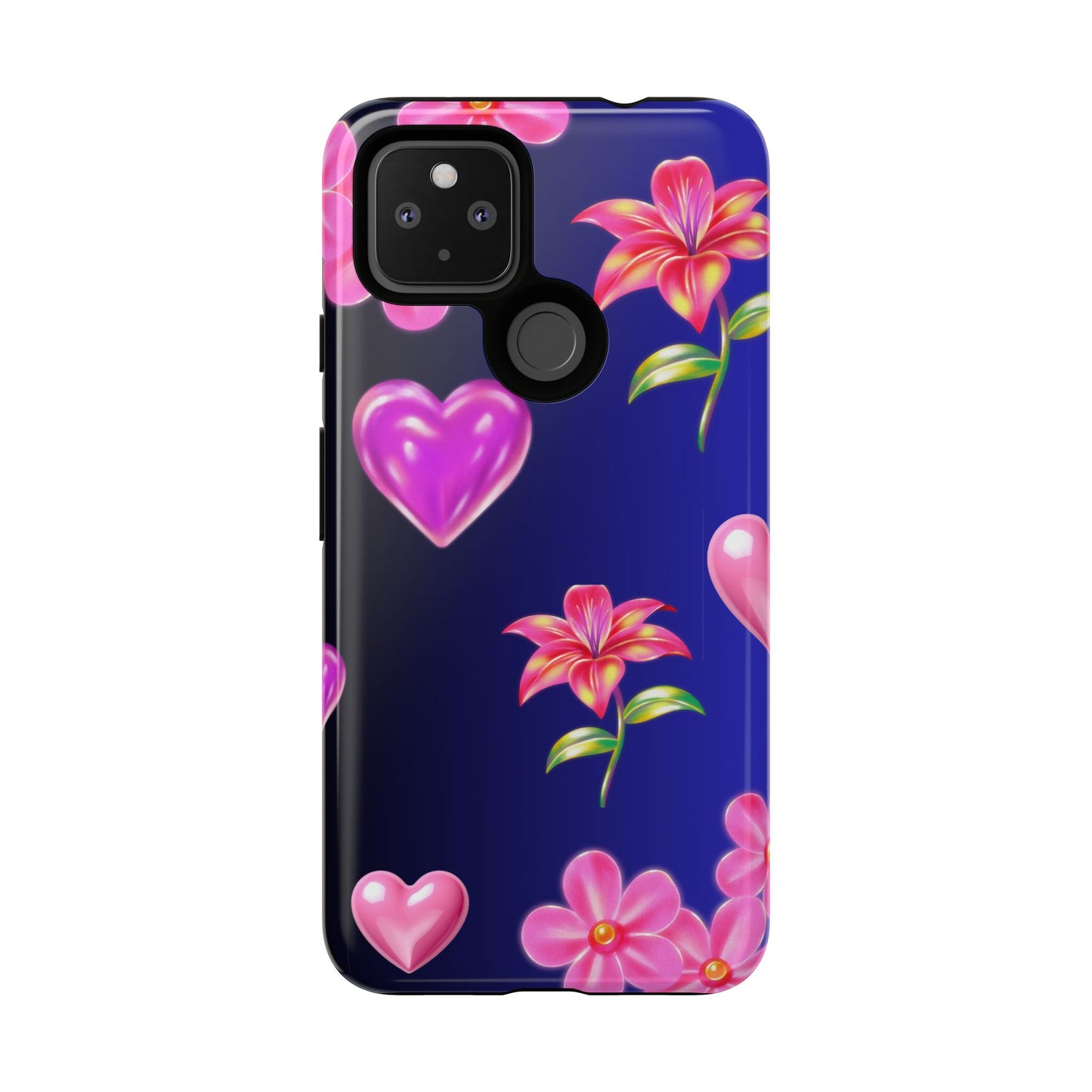 Flower Hearts Phone Case – Cute, Stylish & Protective Gift