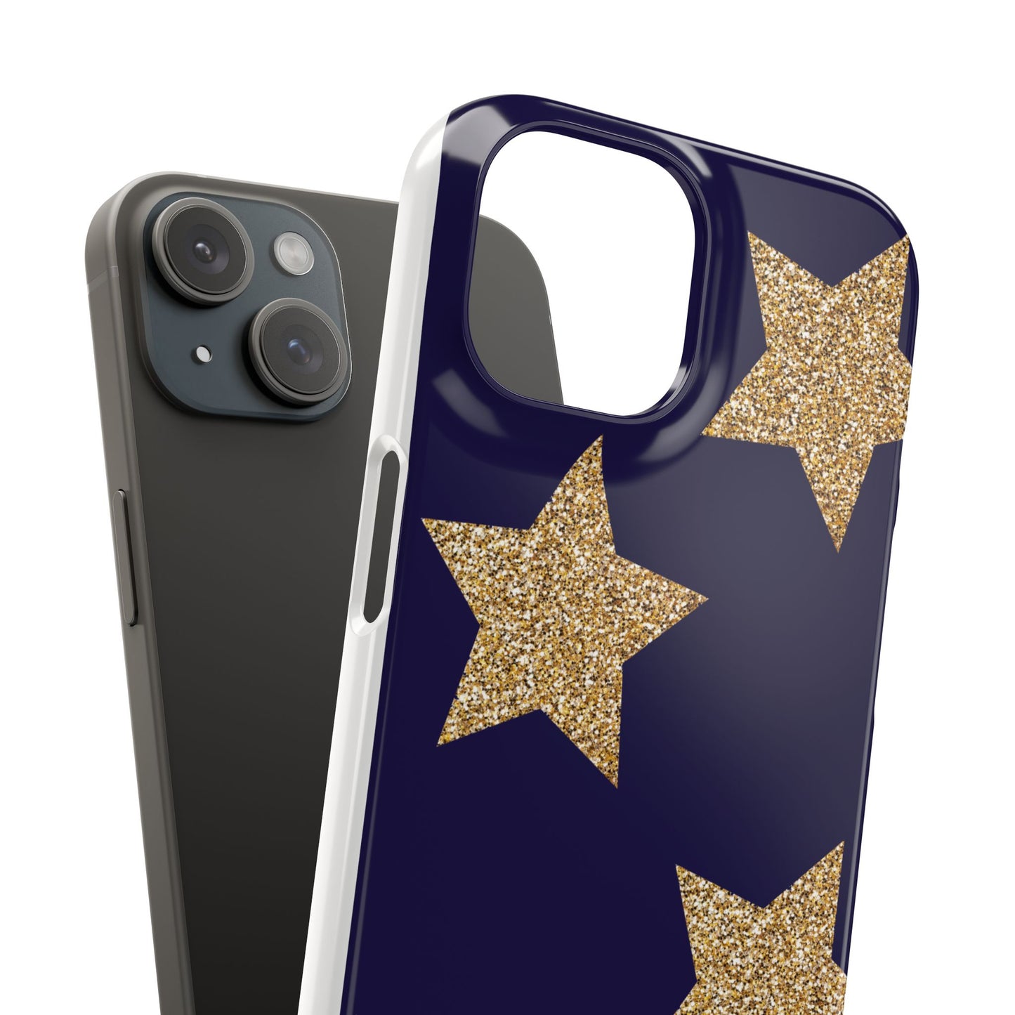 Glitter Star Phone Case – Cute & Stylish Cover, Gift for Her