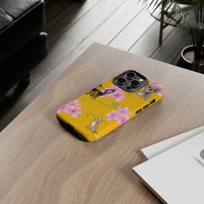 Chihuahua Phone Case with Floral Design – Cute Dog Lover Gift, Protective & Stylish Cover