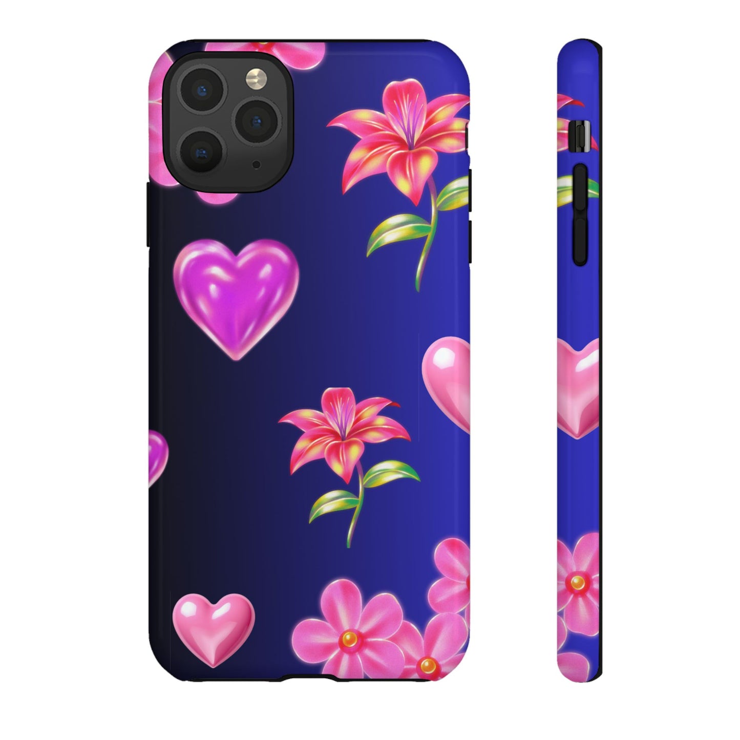 Flower Hearts Phone Case – Cute, Stylish & Protective Gift