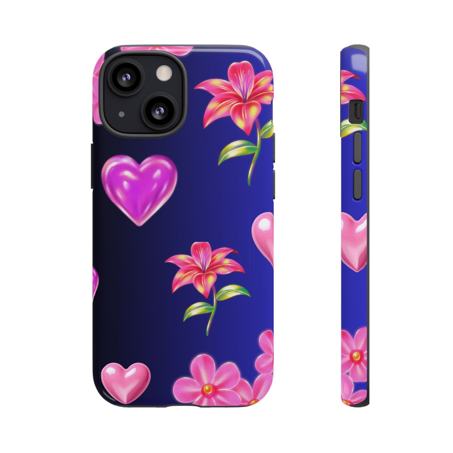 Flower Hearts Phone Case – Cute, Stylish & Protective Gift
