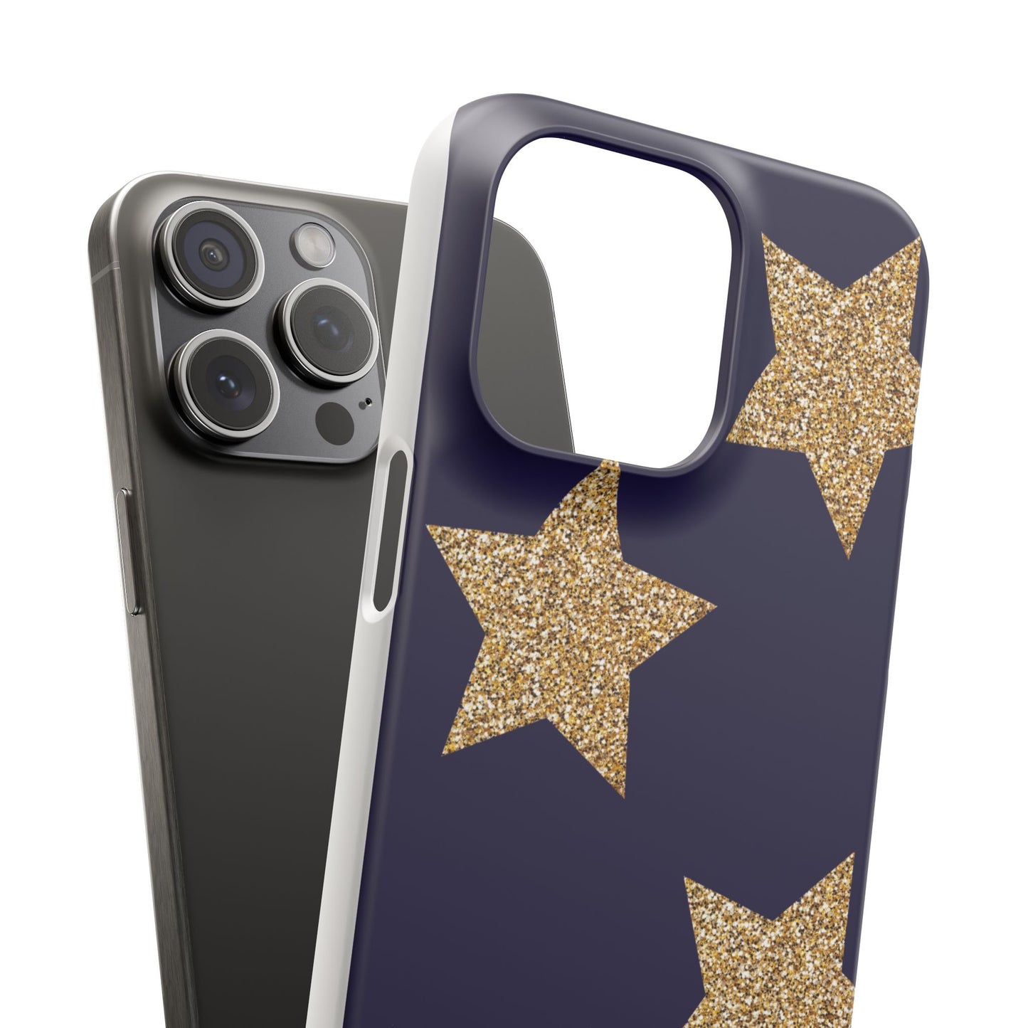 Glitter Star Phone Case – Cute & Stylish Cover, Gift for Her