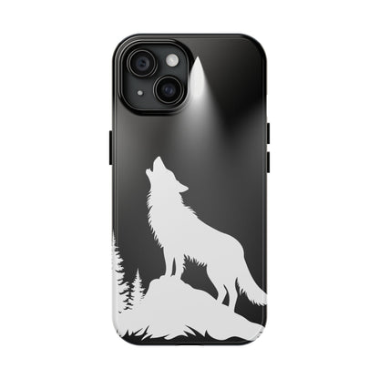 Wolf Howling Tough Phone Case | Wildlife Design | Nature Lover Gift